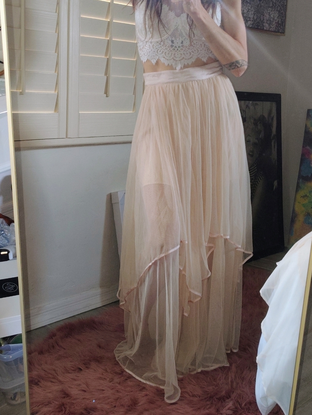 FREE PEOPLE Maxi Tule Skirt - Picture 6 of 17